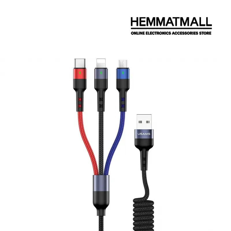 کابل شارژ سه‌گانه برند Usam