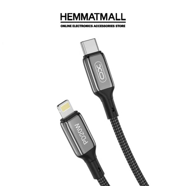 کابل شارژ تایپ سی بلک لایت برند XO