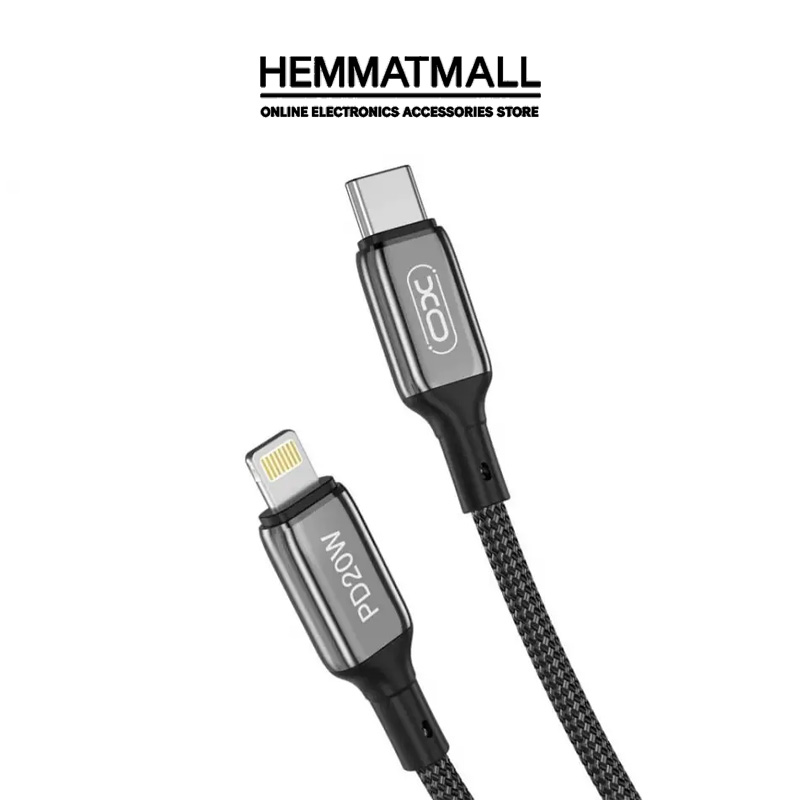 کابل شارژ تایپ سی بلک لایت برند XO