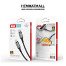 کابل شارژ تایپ سی بلک لایت برند XO